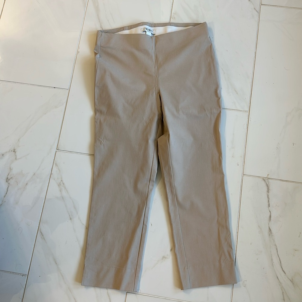 WHBM stretch ankle crop pants